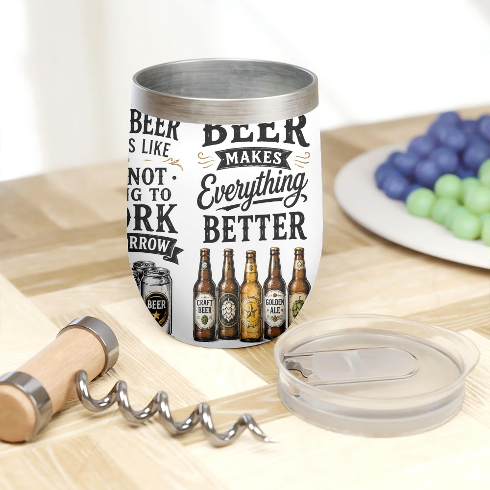 Termos con Frases Divertidas s - Beer And Wine Quote reseña y precio
