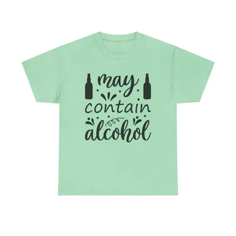 Puede Contener Alcohol Camiset - Beer And Wine Quote reseña y precio