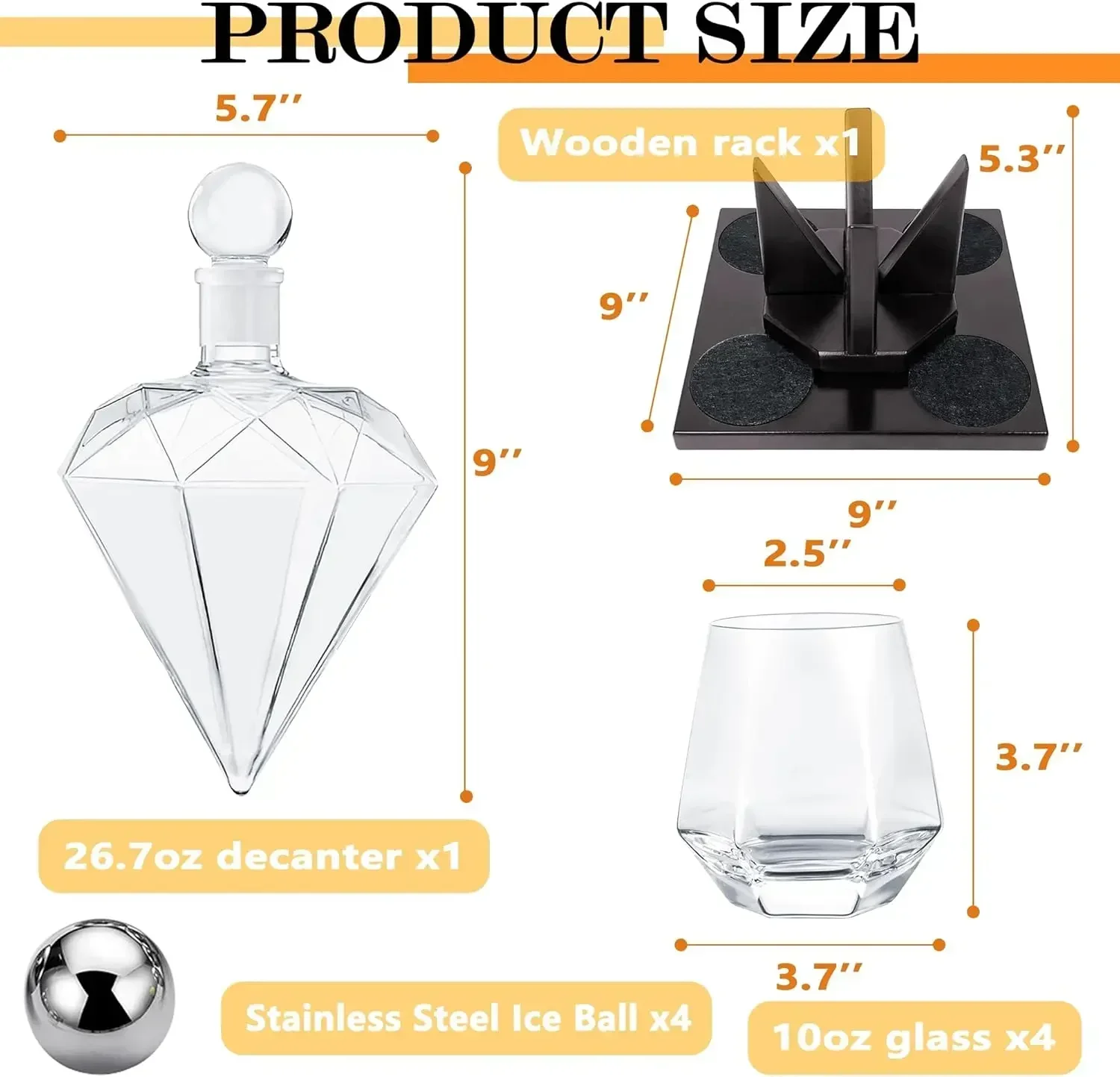 Juego de decantador de whisky  - Whiskey Stone Set reseña y precio