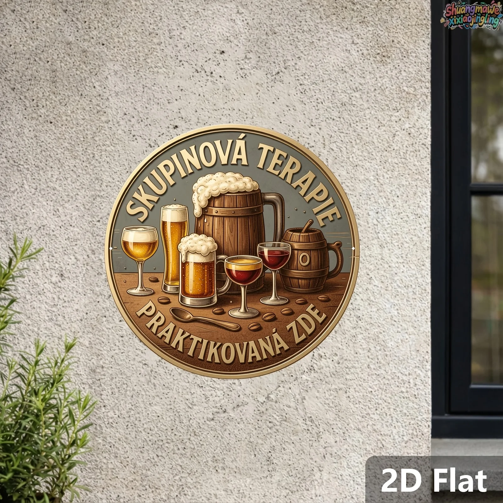 Letreros de madera 2D con cita - Beer And Wine Quote reseña y precio