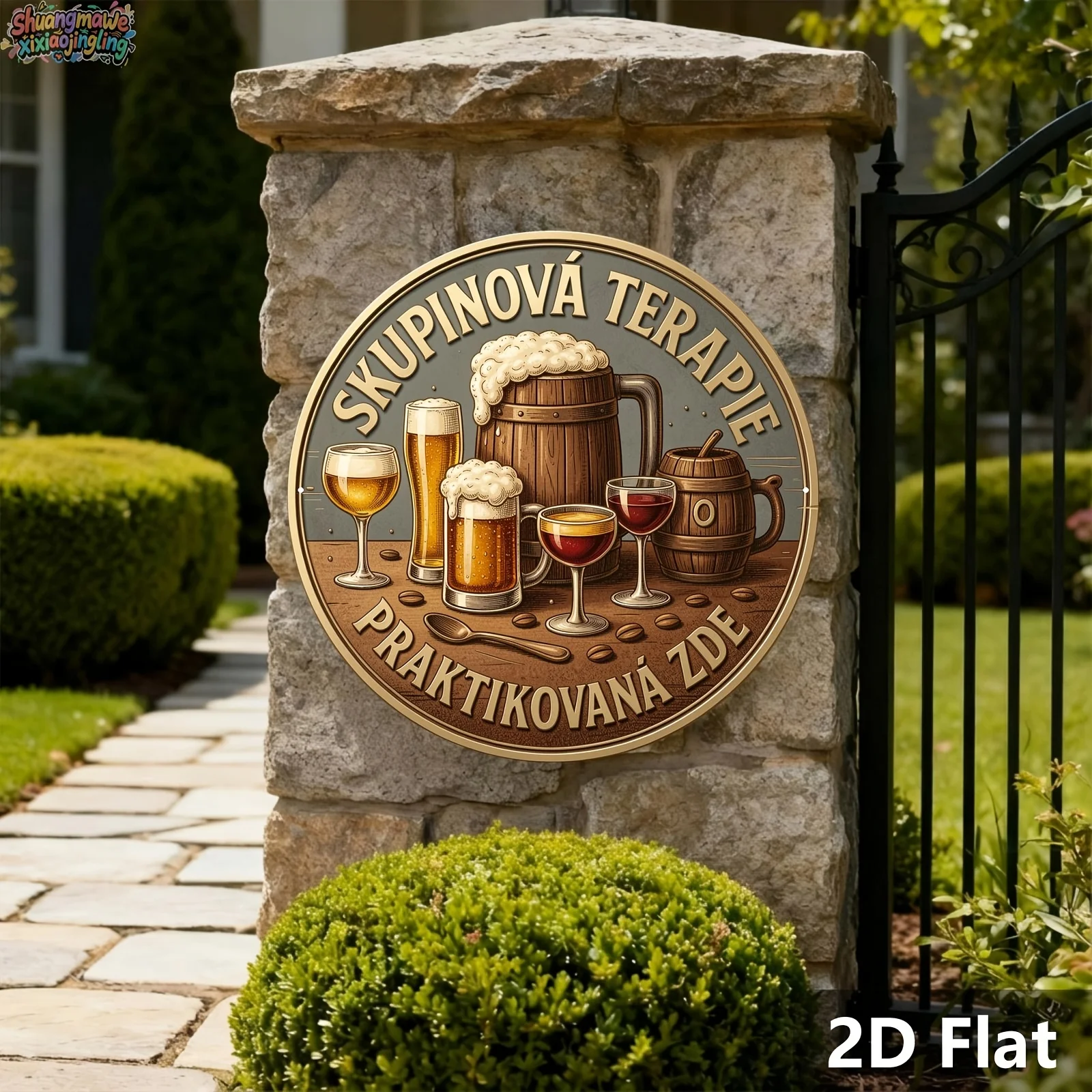 Letreros de madera 2D con cita - Beer And Wine Quote reseña y precio
