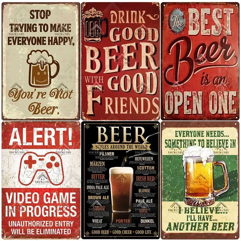 Letrero decorativo para Bar y  - Beer And Wine Quote reseña y precio