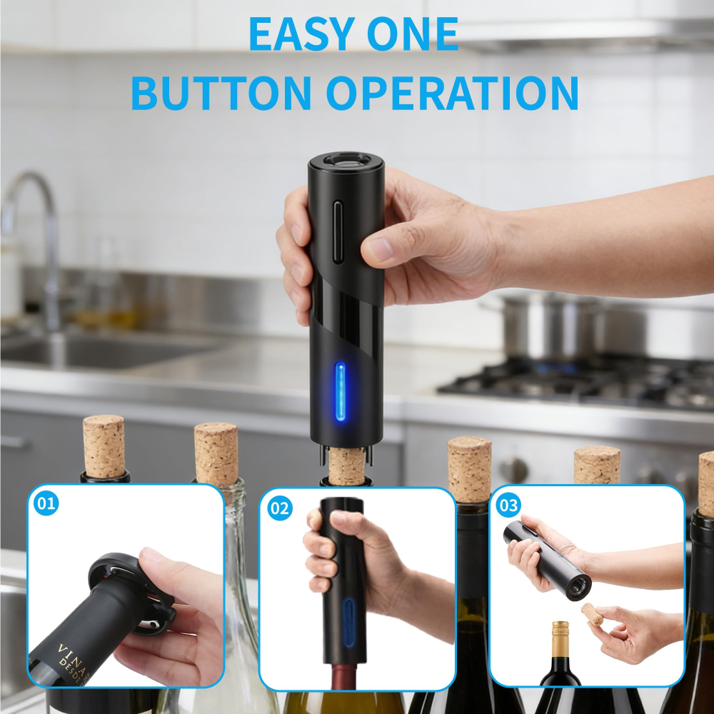 Abridor de Botellas de Vino El - Wine Opener Electric reseña y precio