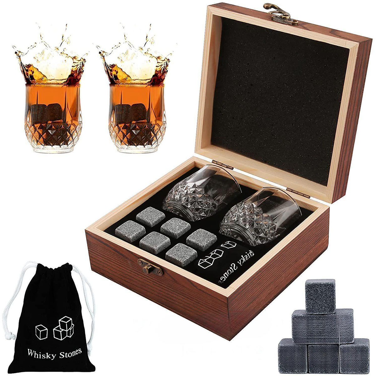 Regalo de Navidad de San Valen - Whiskey Stone Set reseña y precio
